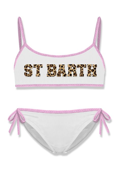 Costume con stampa SAINT BARTH | JAI0002 JAIDEN STRING03209L RIB 01 LEOPARD TERRYPAT